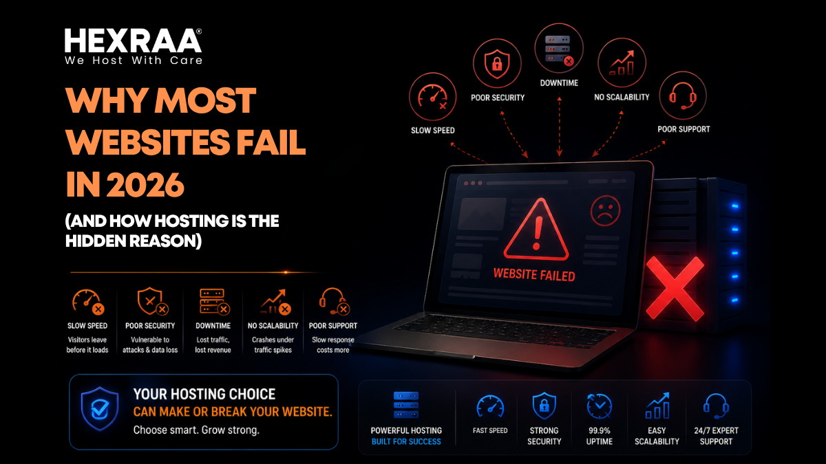 Why Most Websites Fail in 2026 (And How Hosting Is the Hidden Reason)